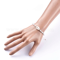 Adjustable Nylon Thread Braided Bead Bracelets&nbsp;BJEW-JB05211-01