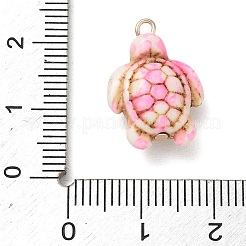 Brass & Resin Pendants&nbsp;RE-CBA9A00-01G-01