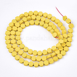 Spray Painted Non-magnetic Synthetic Hematite Beads Strands&nbsp;G-T116-03A-24