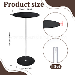 Acrylic Adjustable Round Side Table&nbsp;AJEW-WH0077-162B
