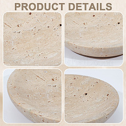 Flat Round Shape Marble Desktop Storage Tray&nbsp;AJEW-WH0348-408