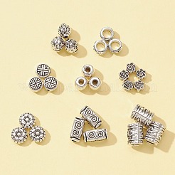 372Pcs 8 Style Tibetan Style Alloy Beads&nbsp;FIND-FS0001-32