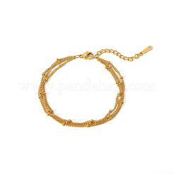 Stainless Steel Multi-Layered Satellite Chain Bracelets for Women&nbsp;KV6681