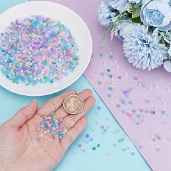 1904Pcs 8 Colors Transparent Frosted Glass Round Seed Beads&nbsp;GLAA-PH0003-82