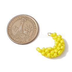 Japanese Seed Beads Beaded Charms&nbsp;PALLOY-MZ00268