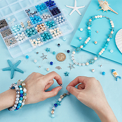 Ocean Theme DIY Bracelets Making Kits&nbsp;DIY-PH0031-41
