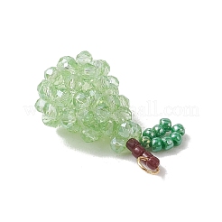 AB Color Plated Glass Pendants&nbsp;PALLOY-MZ01328-01