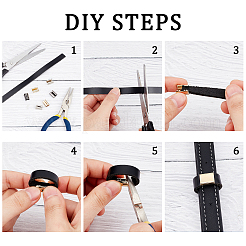 180Pcs 6 Style Iron Ribbon Crimp Ends&nbsp;FIND-WR0004-92