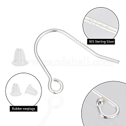 6 Pairs 3 Style 925 Sterling Silver Earring Hooks&nbsp;FIND-GO0001-70