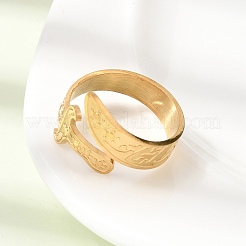 201 Stainless Steel Cuff Open Rings&nbsp;RJEW-Z141-01G
