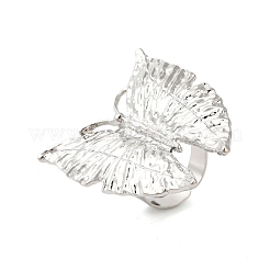 Butterfly Alloy Open Cuff Rings for Women&nbsp;LS-RJEW-U006-06A-P