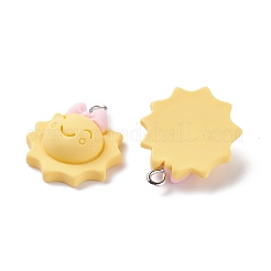 Opaque Resin Pendants&nbsp;RESI-F030-07