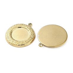Ion Plating(IP) 304 Stainless Steel Pendant Canbochon Srttings&nbsp;STAS-C090-08A-G