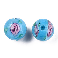 Handmade Lampwork Beads Strands&nbsp;LAMP-N021-45C