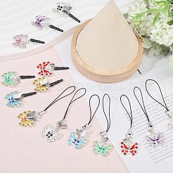 Alloy Enamel Mobile Straps & Mobile Dustproof Plugs&nbsp;HJEW-GL00016