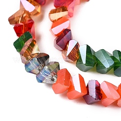 Electroplate Glass Beads Strands&nbsp;GLAA-T023-A17-01