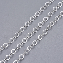 Brass Flat Oval Cable Chains&nbsp;CHC029Y-S