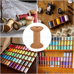 20Pcs Schima Wood Sewing Embroidery Thread Spool&nbsp;ODIS-GL0001-13