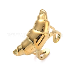 304 Stainless Steel Cuff Rings for Women&nbsp;RJEW-F205-01D-G