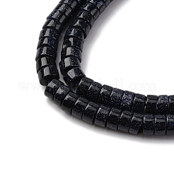 Synthetic Blue Goldstone Beads Strands&nbsp;G-Z006-C51