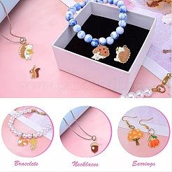40Pcs 10 Style Autumn Theme Alloy Enamel Pendants&nbsp;ENAM-CJ0005-50