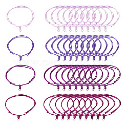 40Pcs 4 Colors Adjustable Nylon Cord Bracelets Making&nbsp;BJEW-TA00673