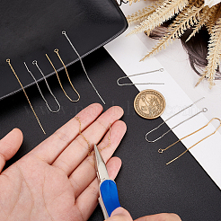 8Pcs 4 Style Brass Stud Earring Findings&nbsp;KK-BC0011-84