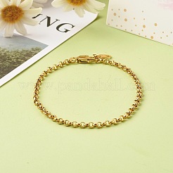 304 Stainless Steel Rolo Chain Bracelets&nbsp;X-BJEW-JB06447-03