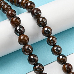 Natural Yellow Tiger Iron Beads Strands&nbsp;G-C079-A03-02
