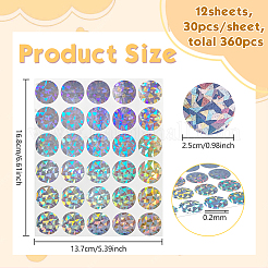 Laser Coated Scratch Off Film Password Stickers&nbsp;STIC-WH0012-15B
