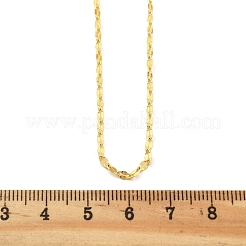 Brass Dapped Chains Necklaces for Women&nbsp;NJEW-D302-23G