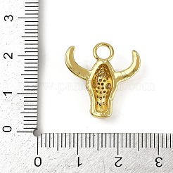 Brass Micro Pave Cubic Zirconia Pendants&nbsp;KK-M322-26G