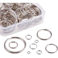 Iron Double Loops Jump Rings Split Rings and Iron Split Key Rings&nbsp;PH-IFIN-G079-05P