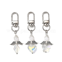 3Pcs Angel Glass & Acrylic Pendant Decorations&nbsp;HJEW-JM04087