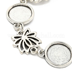 Antique Silver Plated Alloy Link Chain Bracelet Making&nbsp;MAK-K023-02H-AS