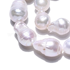 Natural Baroque Pearl Keshi Pearl Beads Strands&nbsp;PEAR-S019-02E-03