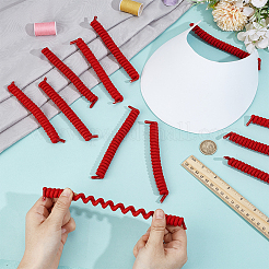 Polyester with Latex Silk Replacement Visor Curl  Cord&nbsp;DIY-WH0888-579B