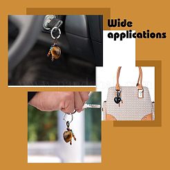 2Pcs 2 Style Natural Gemstone Keychain&nbsp;KEYC-CA0001-21