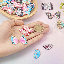90Pcs 9 Colors Handmade Polymer Clay Pendants&nbsp;CLAY-TA0001-22