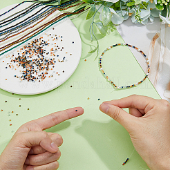 19 Strands 19 Colors Electroplate Glass Beads Strands&nbsp;STAS-FH0001-22