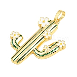 Brass Enamel Pendants&nbsp;KK-A303-18G-01