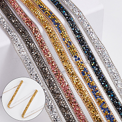 5 Yards Self Adhesive Resin Rhinestone Tape&nbsp;DIY-SP0002-49A