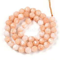 Dyed Natural White Jade Beads Strands&nbsp;G-T139-8mm-46T