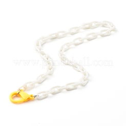 Personalized ABS Plastic Cable Chain Necklaces&nbsp;NJEW-JN03479