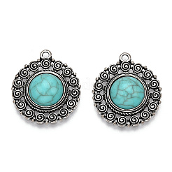 Synthetic Turquoise Pendants&nbsp;X1-PALLOY-TAC0044-58AS