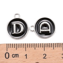 Platinum Plated Alloy Charms&nbsp;X-ENAM-S118-02D-P