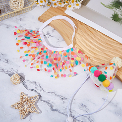 Polyester & Plastic & Felt Pet Birthday Hats & Collars Sets&nbsp;MP-WH0001-03