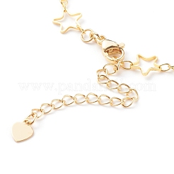 Brass Star Link Chain Anklets&nbsp;AJEW-AN00419
