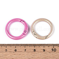Spray Painted Alloy Spring Gate Rings&nbsp;PALLOY-T092-74
