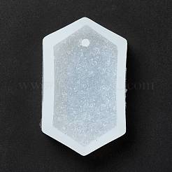 Imitation Embedded Rhinestone Hexagon Pendant Silicone Molds&nbsp;DIY-I090-10